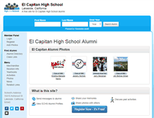 Tablet Screenshot of elcapitanhighschool.org